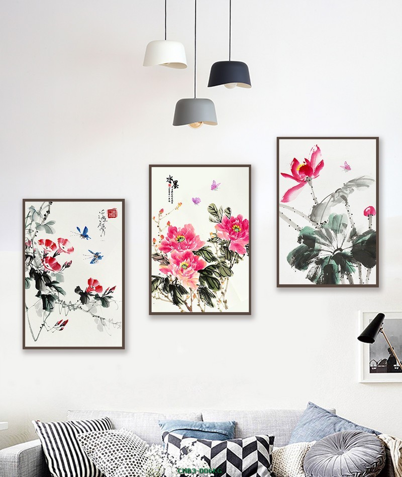 Hoa sen - mẫu đơn hồng CHB3-006KG